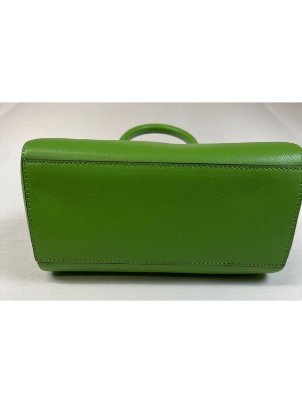 Kate Spade New York Women Green Satchel Handbag Zip Closure Top Handle Bag - Picture 5 of 10